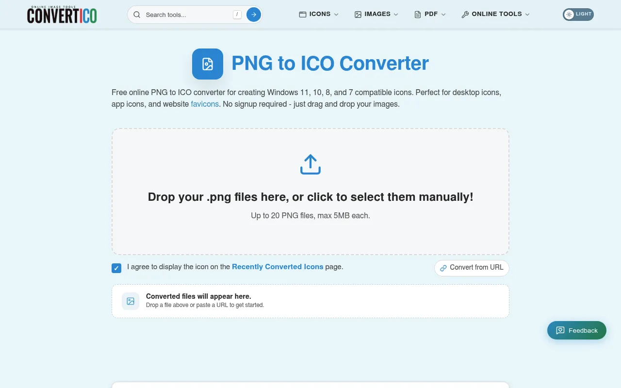 ConvertICO website screenshot